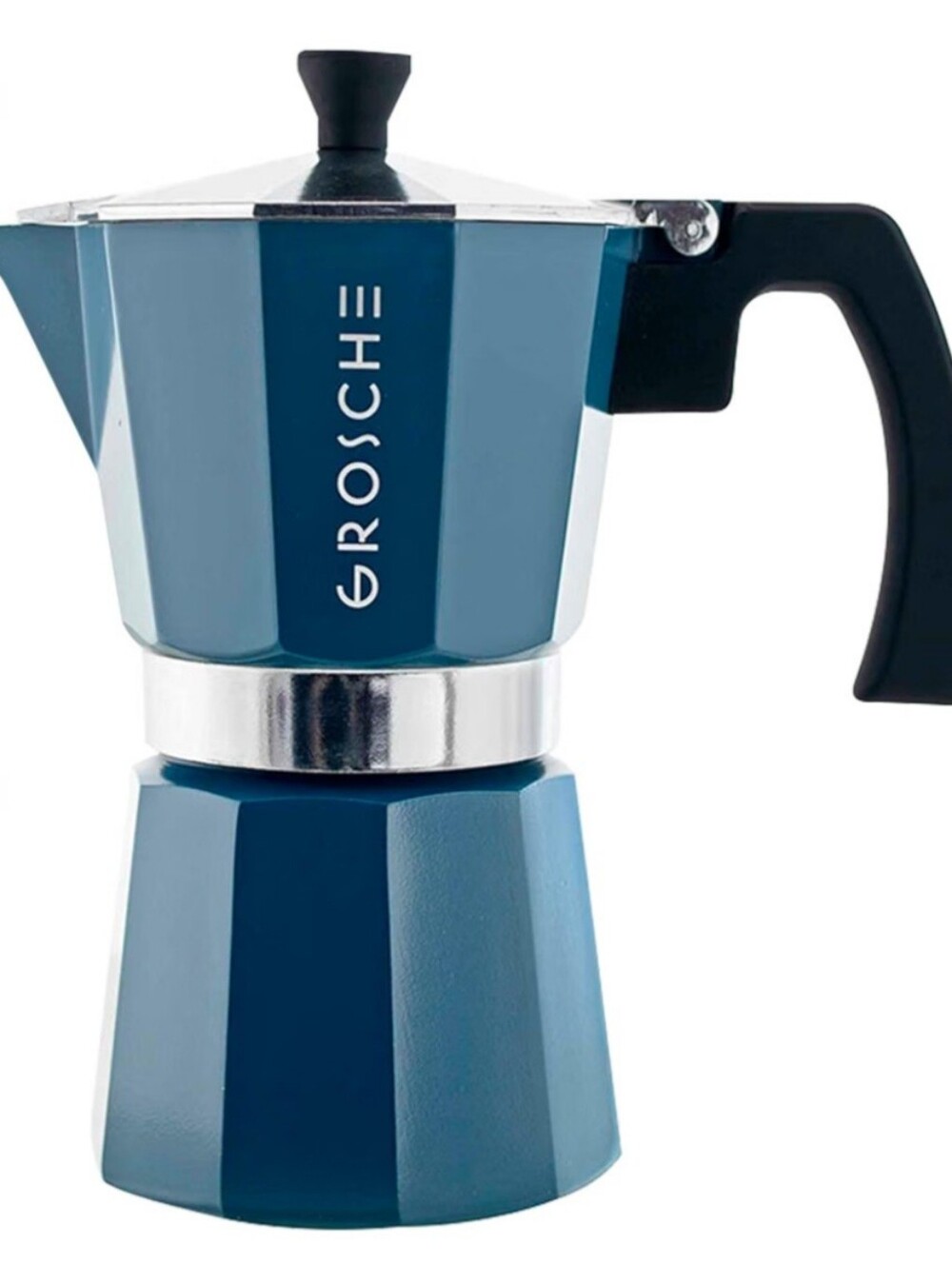 Grosche Blue Stovetop Moka Pot Espresso Maker